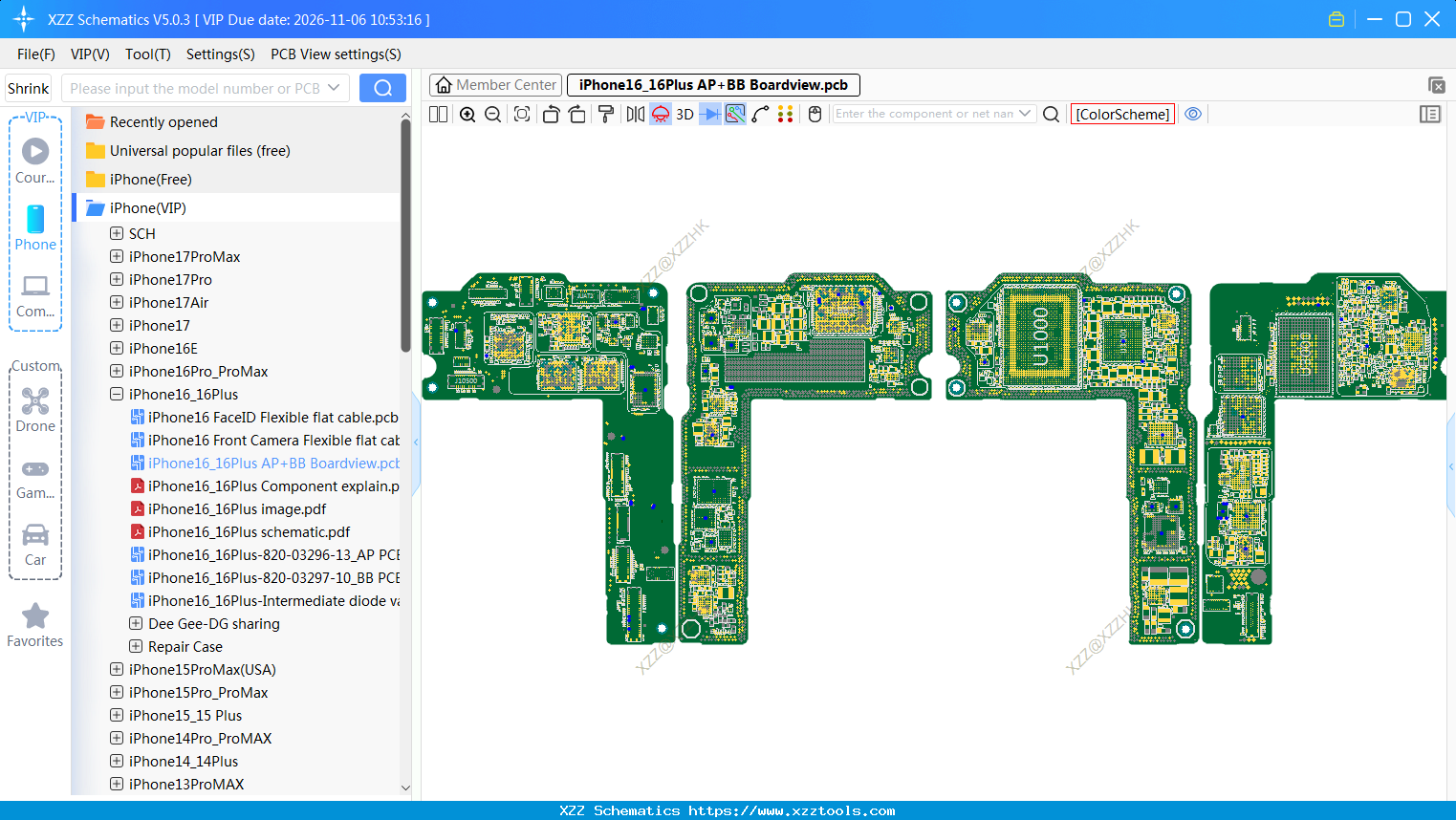 IPhone16_16Plus AP+BB Boardview